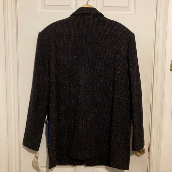 NWT Quirky Kitschy Vintage Patchwork Wool Blazer - Picture 13 of 13